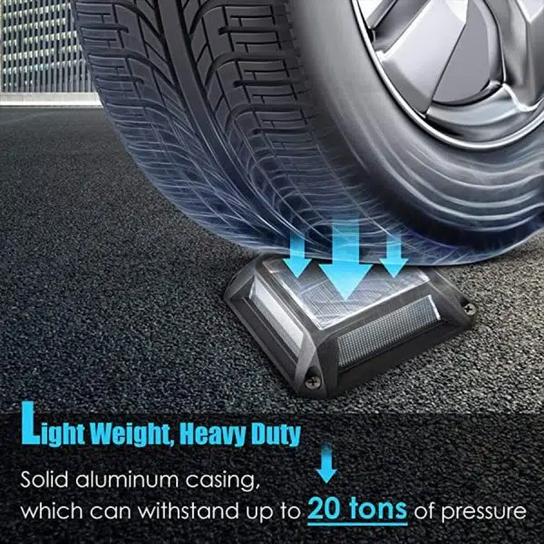 Modern Heavy-Duty Solar Deck Lights Waterproof LED Path Lighting - Image 4