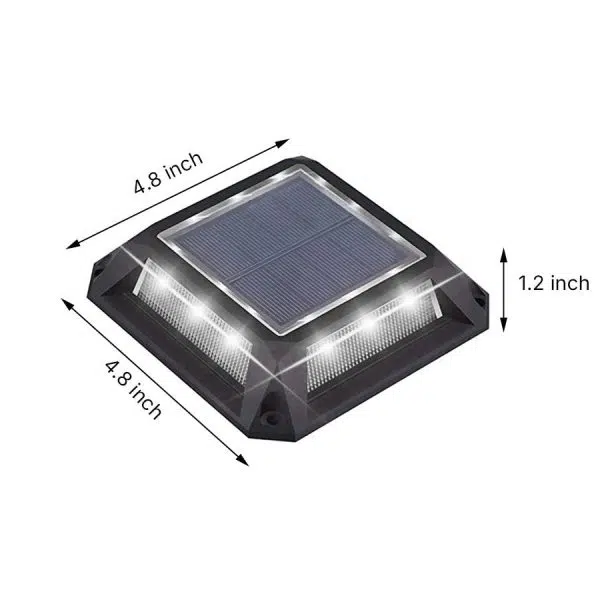 Modern Heavy-Duty Solar Deck Lights Waterproof LED Path Lighting - Image 5