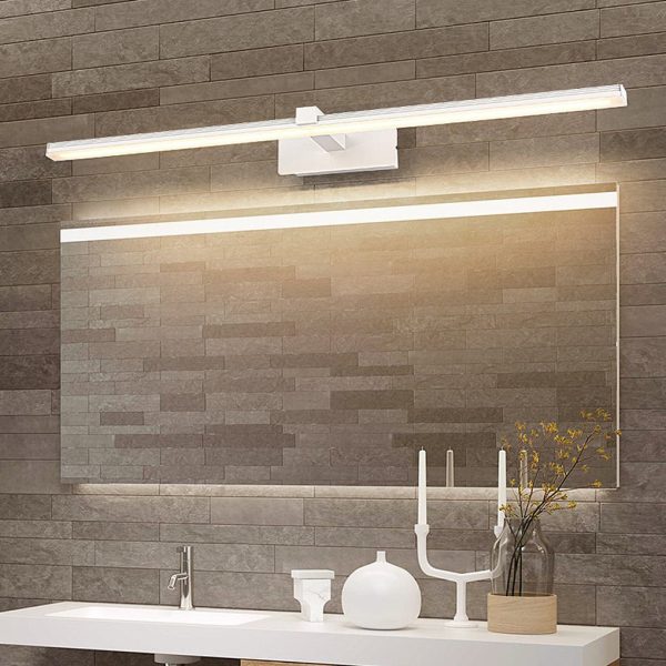 24''/31''/35'' Modern Linear Bathroom Vanity Light Bar with LED Mirror Wall Illumination - Image 2