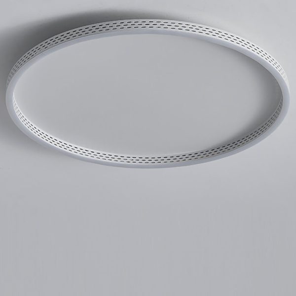 Modern Round Dimmable Flush Mount Lights LED Ceiling Light with Hollow Edge - Image 10