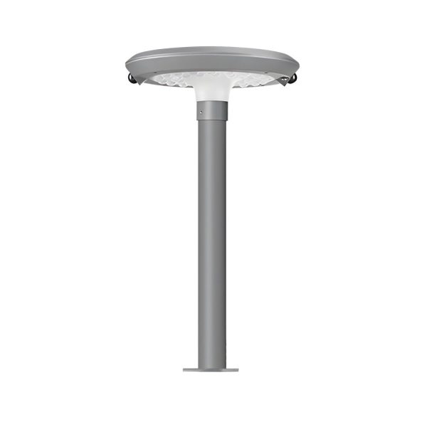Modern Round Dual Motion Sensor LED Solar Garden Post Lights - Image 7