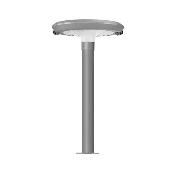 Modern Round Dual Motion Sensor LED Solar Garden Post Lights - Image 7