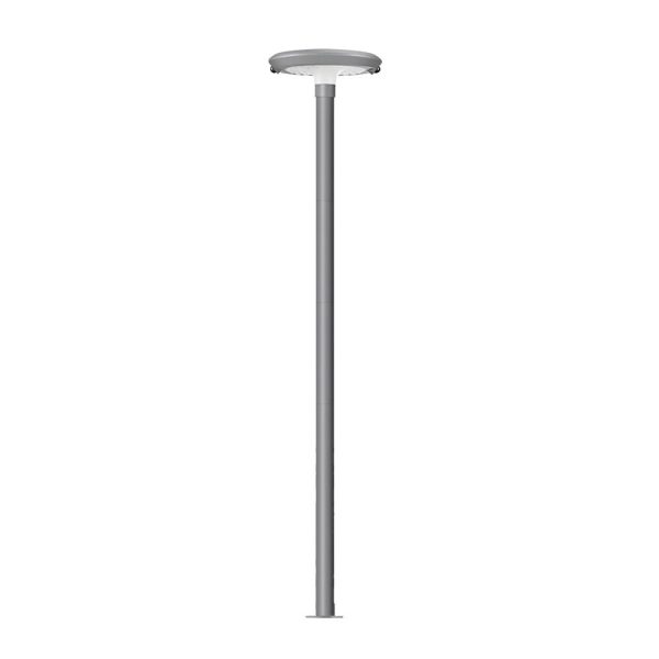 Modern Round Dual Motion Sensor LED Solar Garden Post Lights - Image 8
