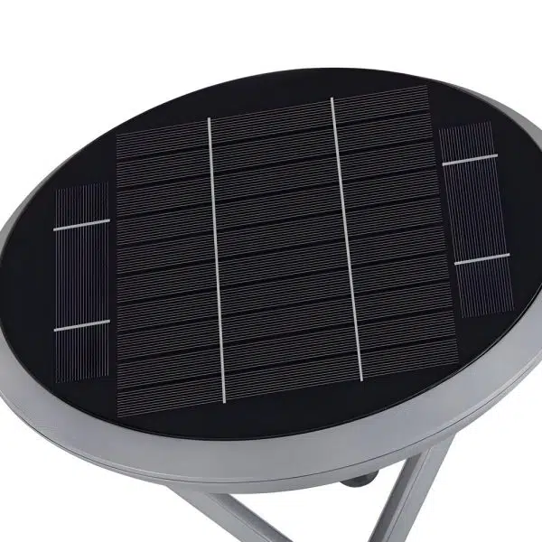 Modern Round Dual Motion Sensor LED Solar Post Lights - Outdoor Pillar Lamp - Image 6