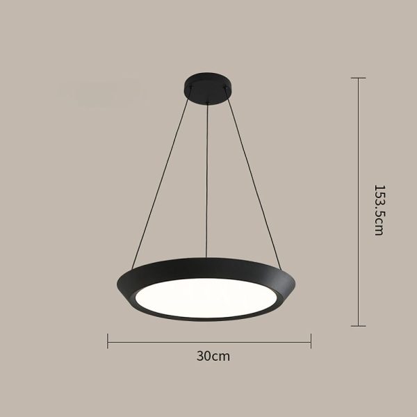 Circle Pendant Lighting for Kitchen Metal Acrylic Artistic Pendant Lighting - Image 4