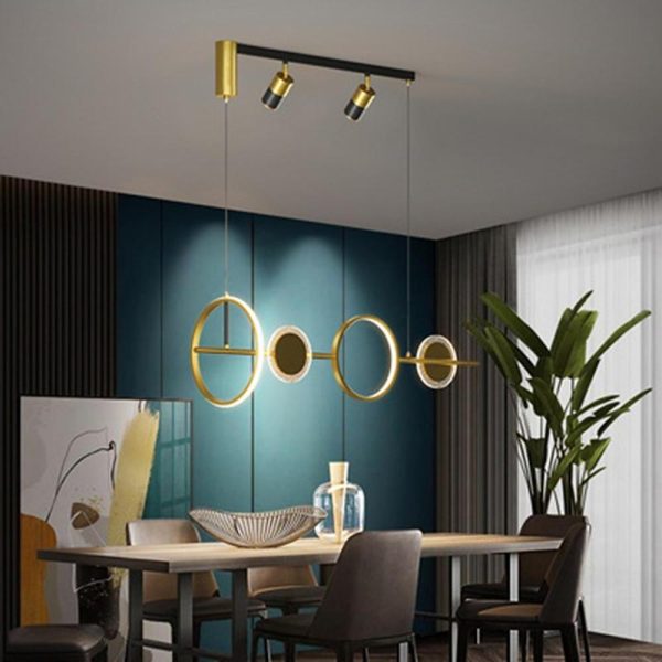 Artistic Circles Linear LED Modern Chandeliers Kitchen Pendant Lighting - Image 2