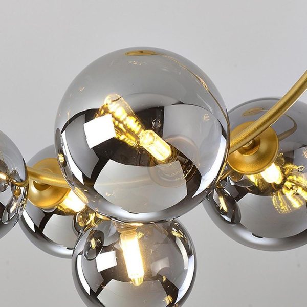 5-Light Cluster Globe Chandelier Dining Room Chandelier - Image 13
