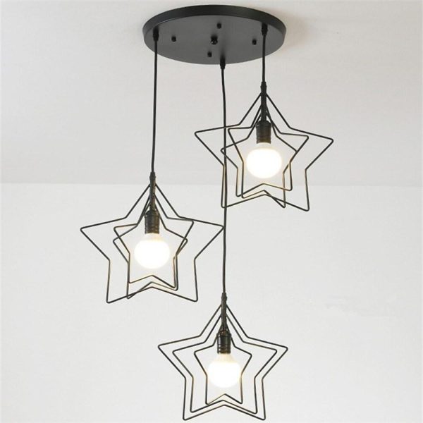 Multi Star Shaped Modern Pendant Lighting Metal Pendant Lighting - Image 9