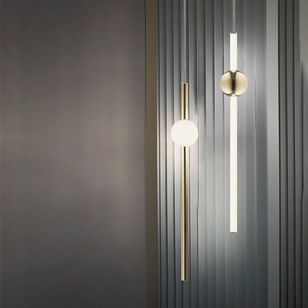 Linear Chandelier Metal Glass Kitchen Dining Room Ceiling Light - Image 4