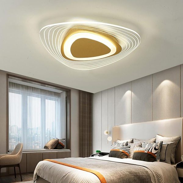 Geometric Shaped LED Striped Decorative Nordic Ceiling Light Flush Mount Lighting - Image 2