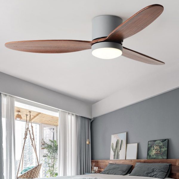 LED Inverter Silent Nordic Light Fan Ceiling Fan with Lamp - Image 8