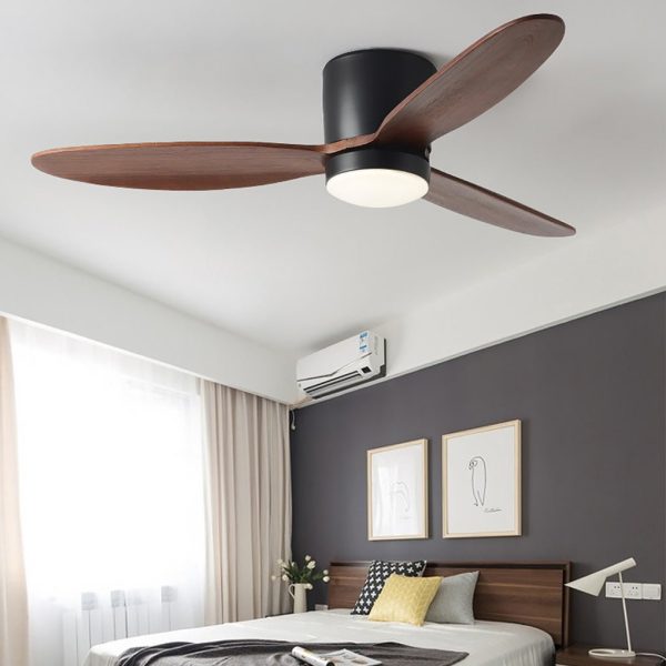 LED Inverter Silent Nordic Light Fan Ceiling Fan with Lamp - Image 2