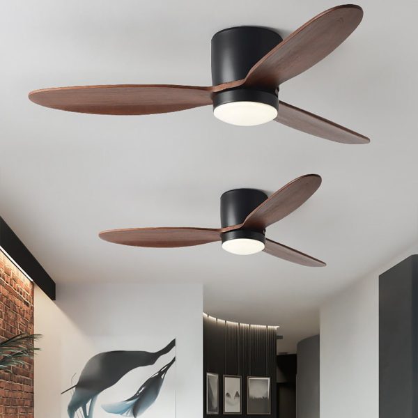 LED Inverter Silent Nordic Light Fan Ceiling Fan with Lamp - Image 3