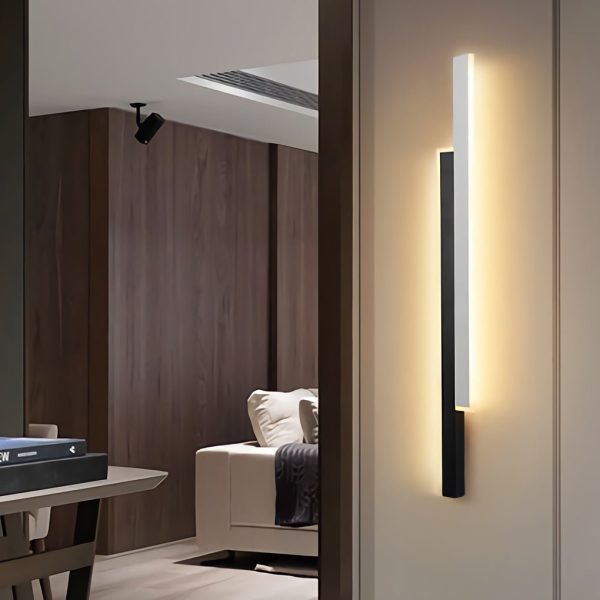 Nordic Minimalist Double Long Strip LED Wall Lamp for Living Room Bedside Aisle - Image 2
