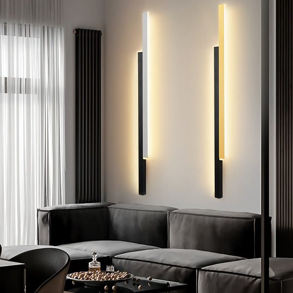Nordic Minimalist Double Long Strip LED Wall Lamp for Living Room Bedside Aisle - Image 6