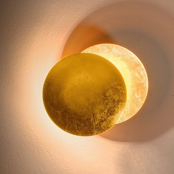 Nordic Minimalist Unique Rotatable Moon-like Design LED Wall Lamp for Bedside Aisle Stairs - Image 8