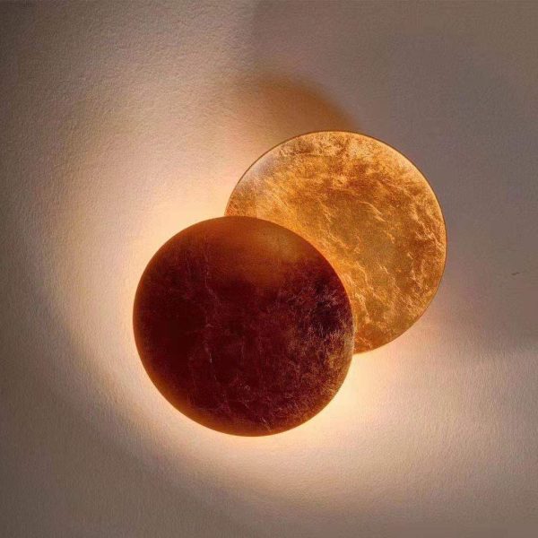 Nordic Minimalist Unique Rotatable Moon-like Design LED Wall Lamp for Bedside Aisle Stairs - Image 9