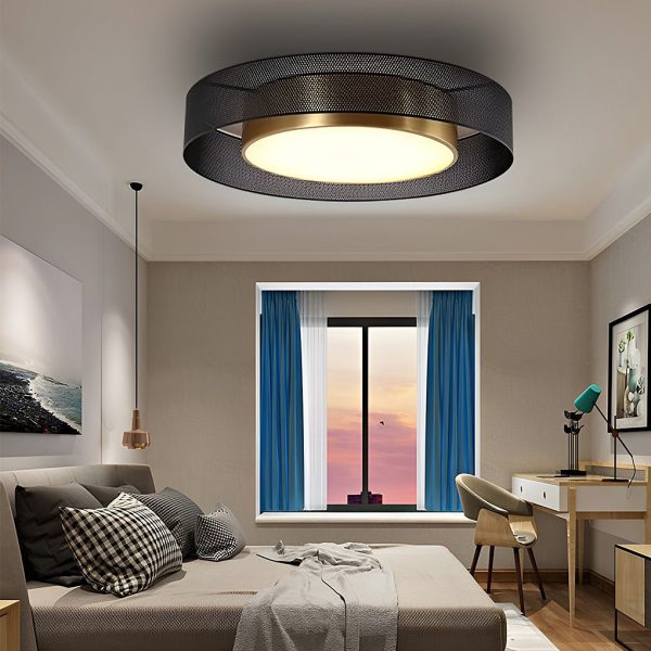 Nordic Round Dimmable LED Ceiling Lights Flush Mount Lighting with Remote Control - Image 4