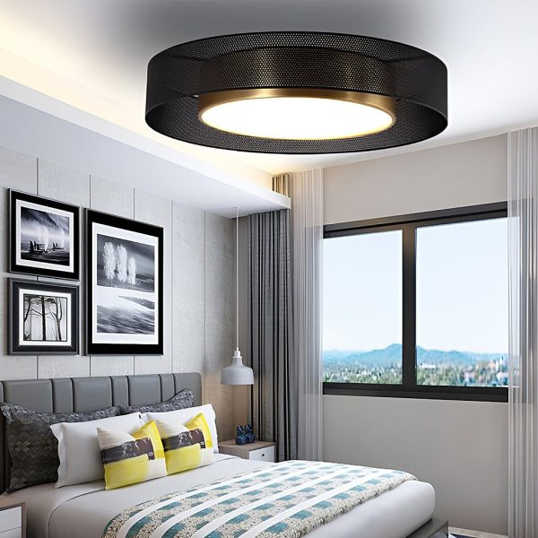 Nordic Round Dimmable LED Ceiling Lights Flush Mount Lighting with Remote Control - Image 2