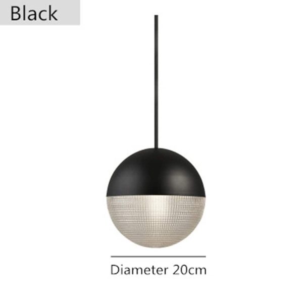 Round Ball Electroplated Glass Metal LED Nordic Pendant Lighting Island Light - Image 6