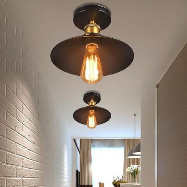 Circular Teardrop Pendant Light Industrial Hallway Lighting LED Ceiling Light - Image 4
