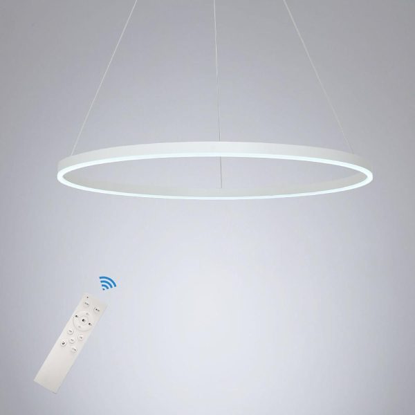 Geometric Slimline Circular Pendant Entry Light Dimmable Ceiling Light - Image 7