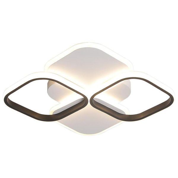 Overlapping Squares Flush Mount Ceiling Light Geometric LED Light - Image 4