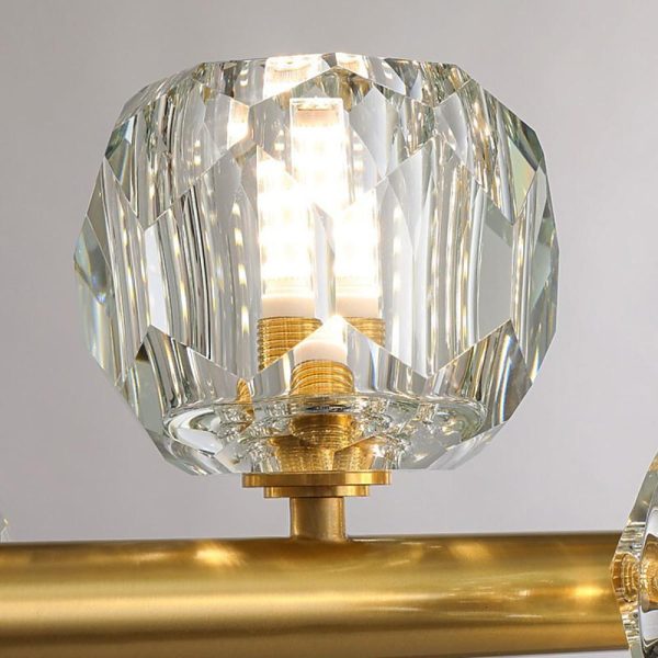 Metal Crystal Flush Mount Ceiling Light Globe Cluster LED Light - Image 7
