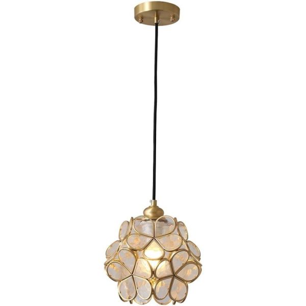 Ornate Flower Island Kitchen Pendant Lighting Copper Crystal Pendant Lighting - Image 7