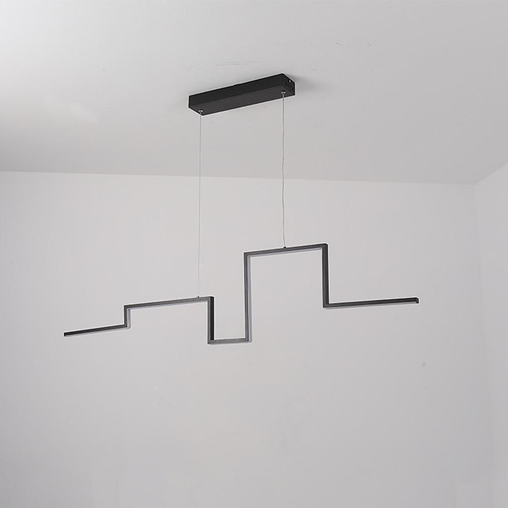 oaehmb1564995877204-6b6ee4bc-a392-4852-8fd9-2c774647a9da.jpg Modern Irregular Linear 1-light Metal PVC Island Hallway LED Pendant Lighting - Image 6