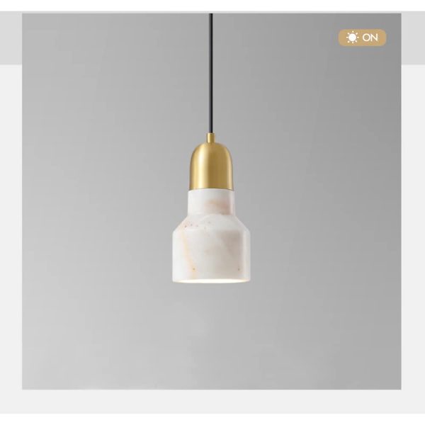 Modern Metal Marble Mini Pendant Lights Classic Artistic Pendant Lighting - Image 3