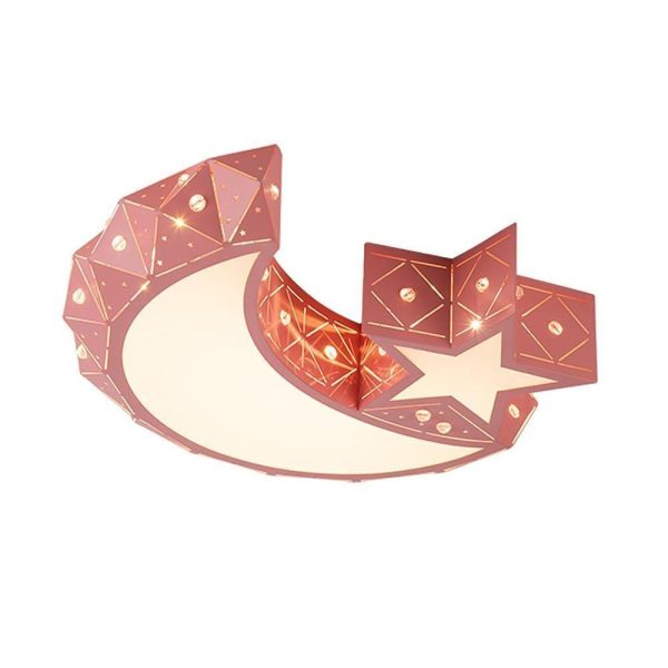 Moon Star Shaped LED Modern Ceiling Lights Flush Mount Lighting Hanging Lamp - Image 10