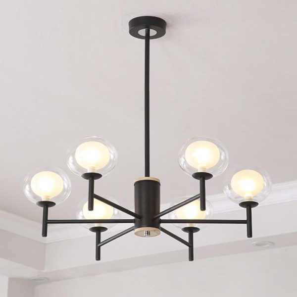 Nordic Sputnik Chandelier Industrial LED Bubble Chandelier 18 Bulbs - Image 5