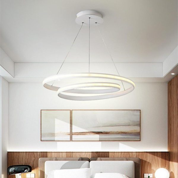 Circular Aluminum Chandelier Light Kitchen Dining Room Lighting Ceiling Light - Image 2