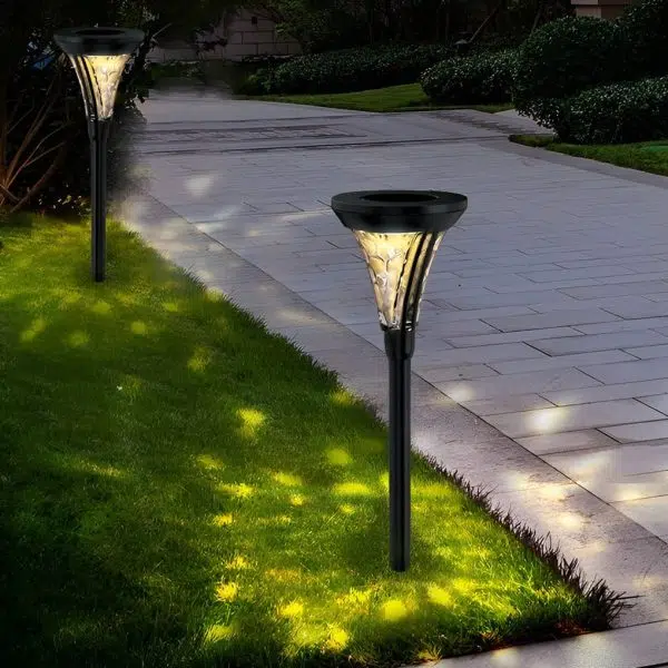 Outdoor Solar Post Lights LED Garden Lights Pathway Lights Landscape Lighting - Image 4