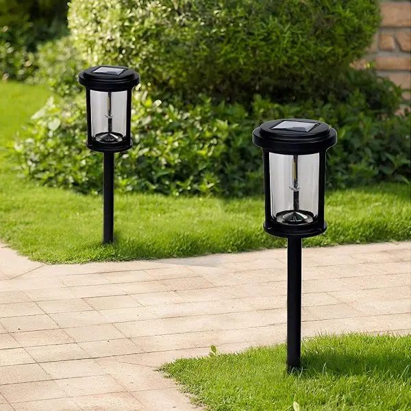 High Efficiency Solar LED Post Lights Modern Automatic Outdoor Pathway Lighting - Image 3