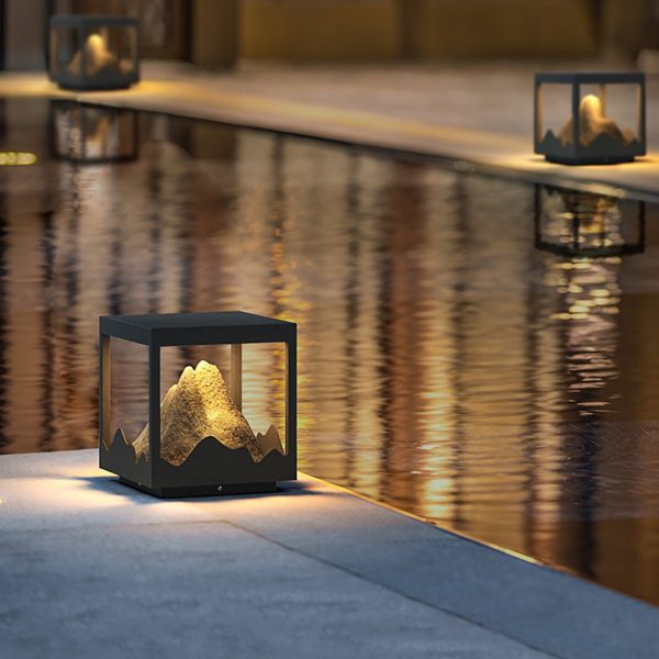 Outdoor Solar Waterproof Mountain Landscape Decorative Lighting Column Light - Image 6