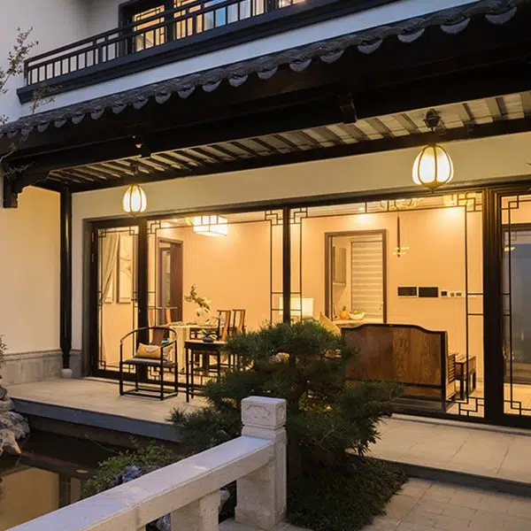 Outdoor Waterproof Landscape Garden Lamp Imitation Marble Villa Chandelier - Image 5