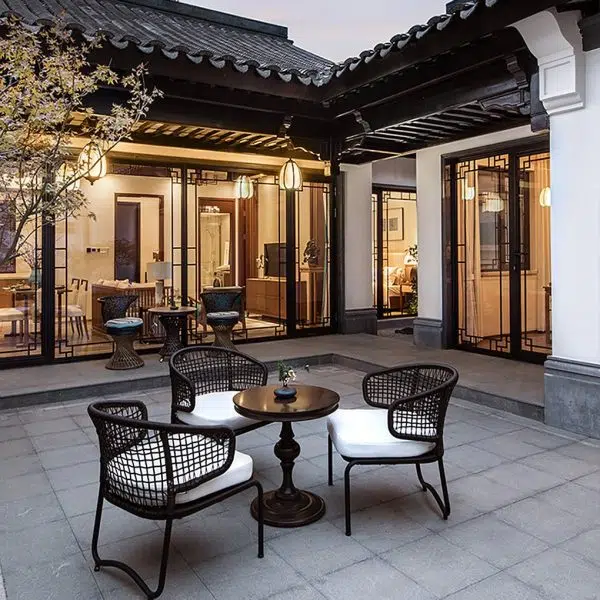 Outdoor Waterproof Landscape Garden Lamp Imitation Marble Villa Chandelier - Image 4