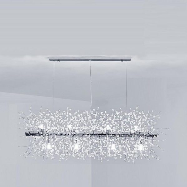 Dazzling Crystal LED Modern Chandeliers Pendant Light Hanging Lamp - Image 4