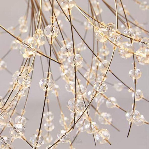 Classic Metal Crystal LED Traditional Flush Mount Lighting Ceiling Lights - Image 8