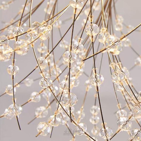 Classic Design Metal Crystal LED Traditional Ceiling Lights with 6 Bulbs - Image 7