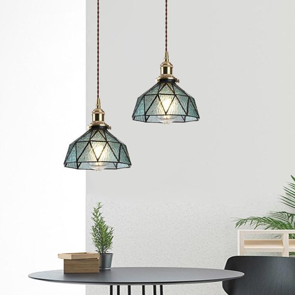 Classic Glass LED Nordic Style Pendant Lighting Hanging Ceiling Lights - Image 3