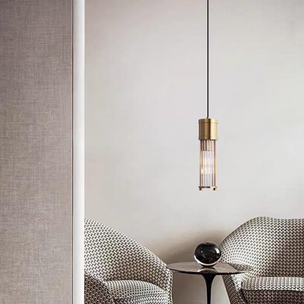 Cylinder Shaped LED Crystal Modern Pendant Light Island Lights Hanging Lamp - Image 5