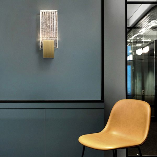 Postmodern Minimalist Aisle Staircase Bedside LED Crystal Wall Sconces - Image 5