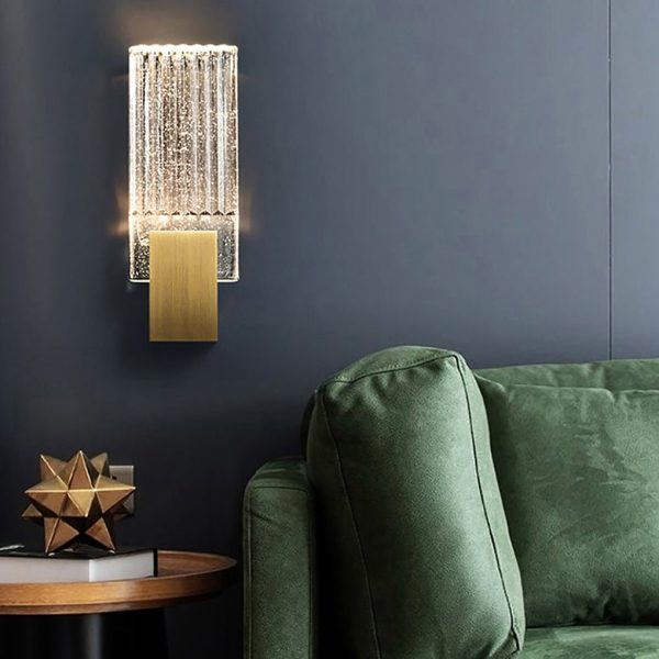 Postmodern Minimalist Aisle Staircase Bedside LED Crystal Wall Sconces - Image 3