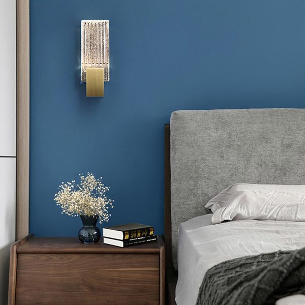 Postmodern Minimalist Aisle Staircase Bedside LED Crystal Wall Sconces - Image 2