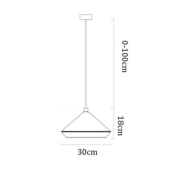 Creative Conical Dome Design Modern Pendant Lights Hanging Ceiling Light - Image 5