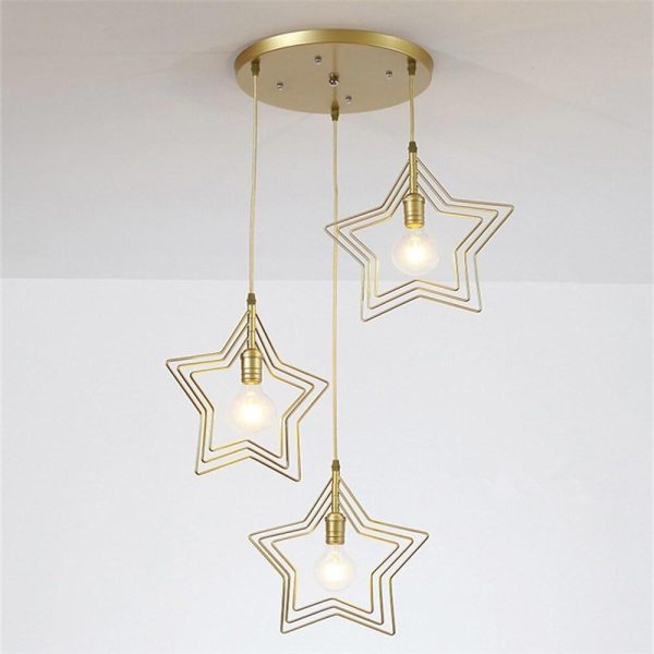 Multi Star Shaped Modern Pendant Lighting Metal Pendant Lighting - Image 8