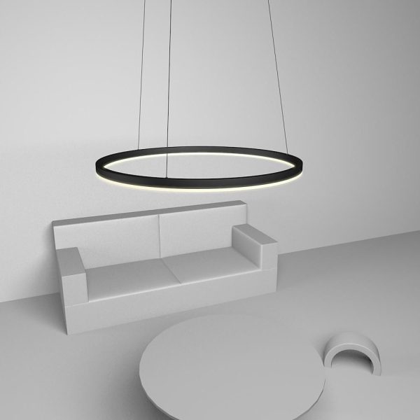 Geometric Slimline Circular Pendant Entry Light Dimmable Ceiling Light - Image 10